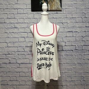 💜 My Disney Princess Name is Taco Belle Shirt Racerback tank workout